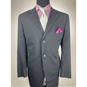 ZEGNA Black 3Btn Sport Jacket 44L 44 L